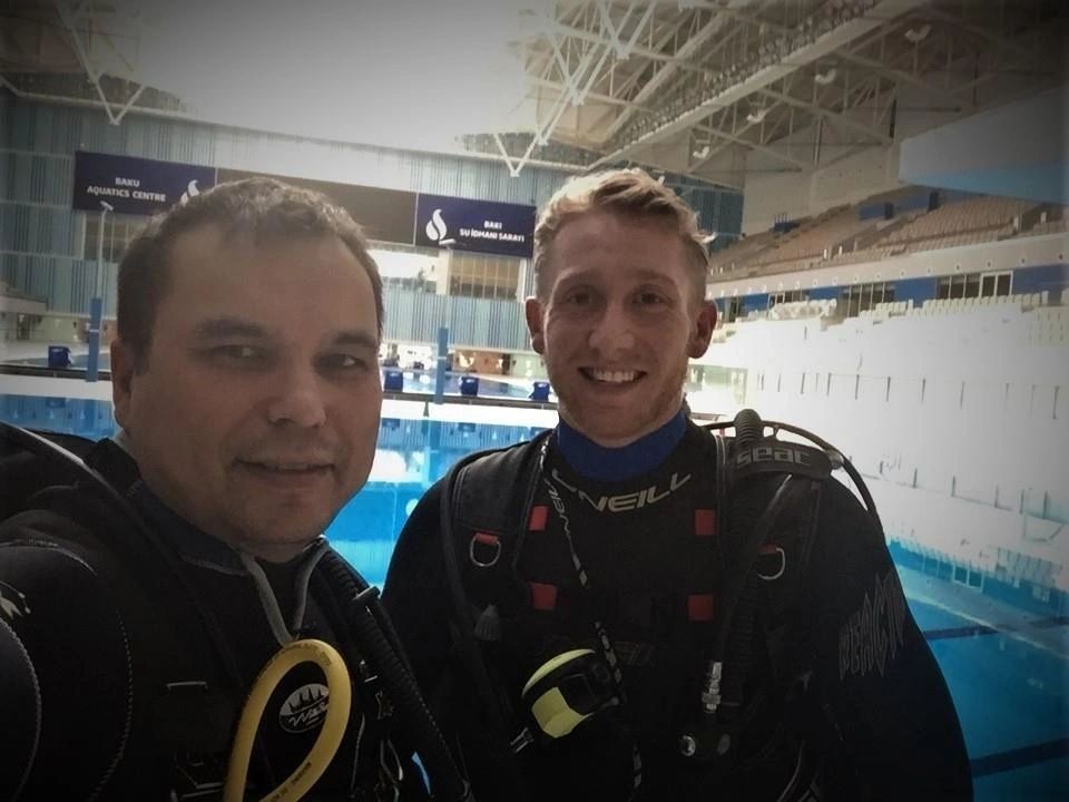 Your instructors. Real bubbles, real logged dives.
